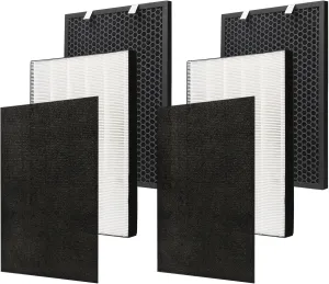Bissell Air220 Air320 2678 Post Filter and 2677 Activated Carbon Pre-Filter, 2 Pack Each for Air220 Air320