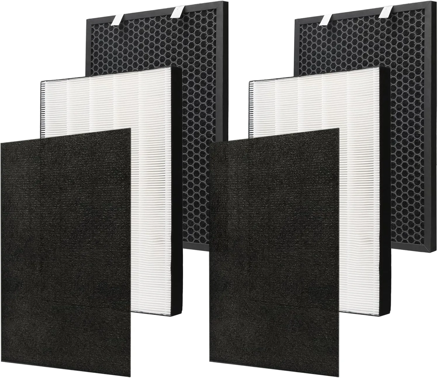 Bissell Air220 Air320 2678 Post Filter and 2677 Activated Carbon Pre-Filter, 2 Pack Each for Air220 Air320