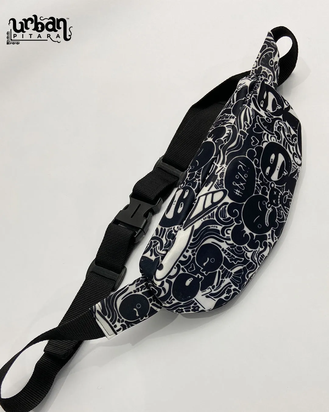 Black Anime Fanny Pack