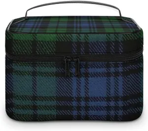 Black Watch Ancient Original Scottish Tartan Large Capacity Soft And High-value Practical Makeup And Wash Bag