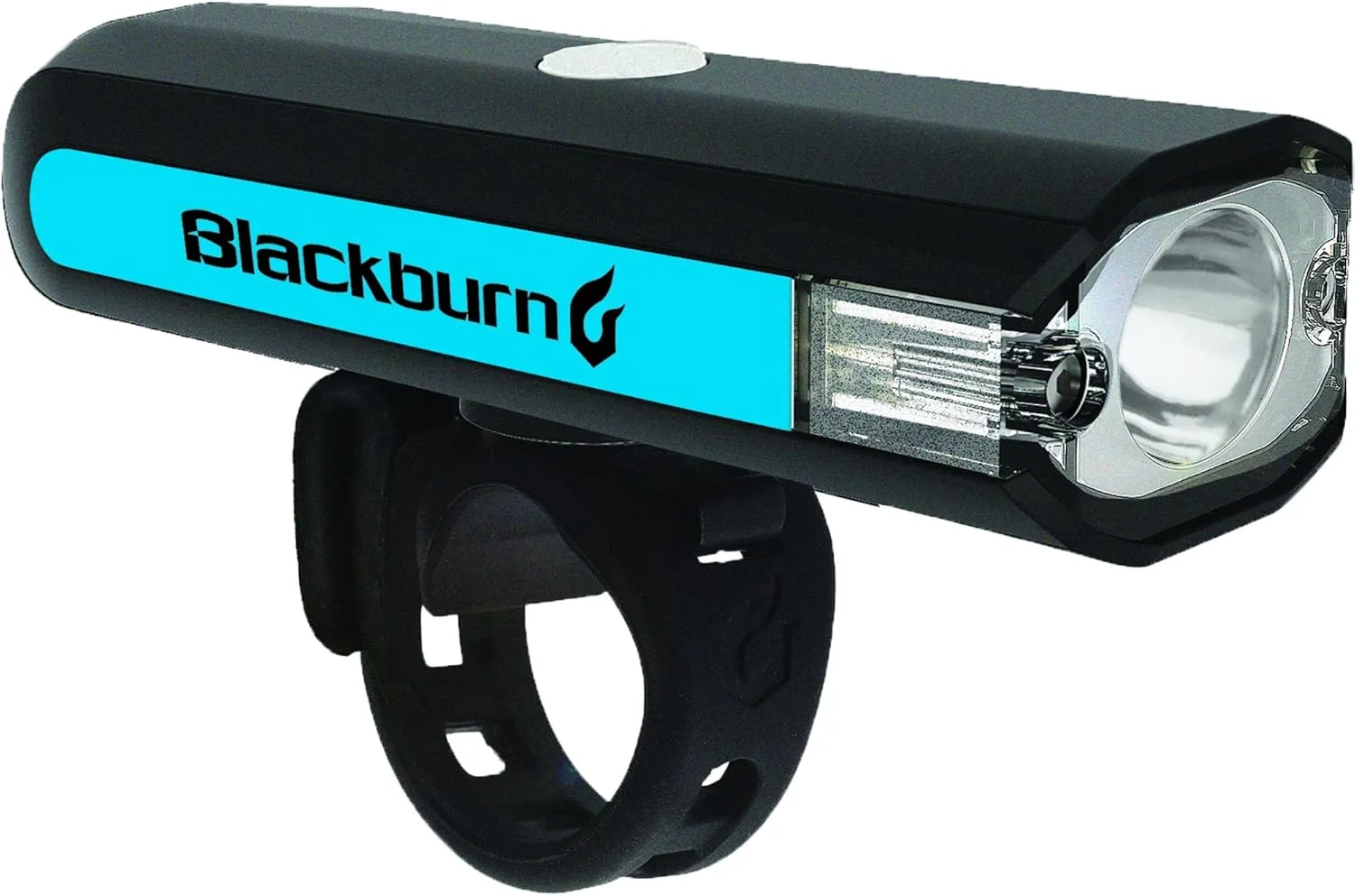 Blackburn Central 350 Micro Front Light Cyan Blue