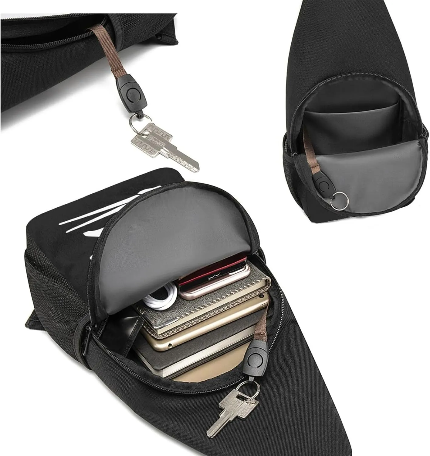 Blacksmith Hammer Logo,Casual one-shoulder crossbody chest bag, fashionable crossbody chest bag
