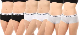Blue 55 Women's Brief Panties Underwear Breathable Cotton Boyshort / Hipster, Bikini / Tanga Tag Free
