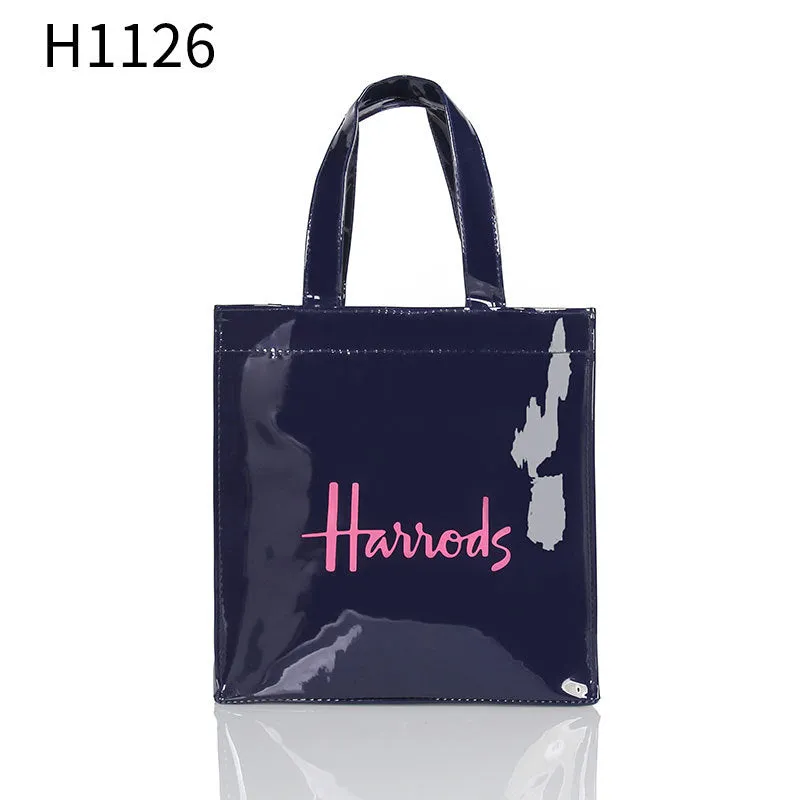 Blue Gold Word Fashion Simple Shopping Shoulder Bags