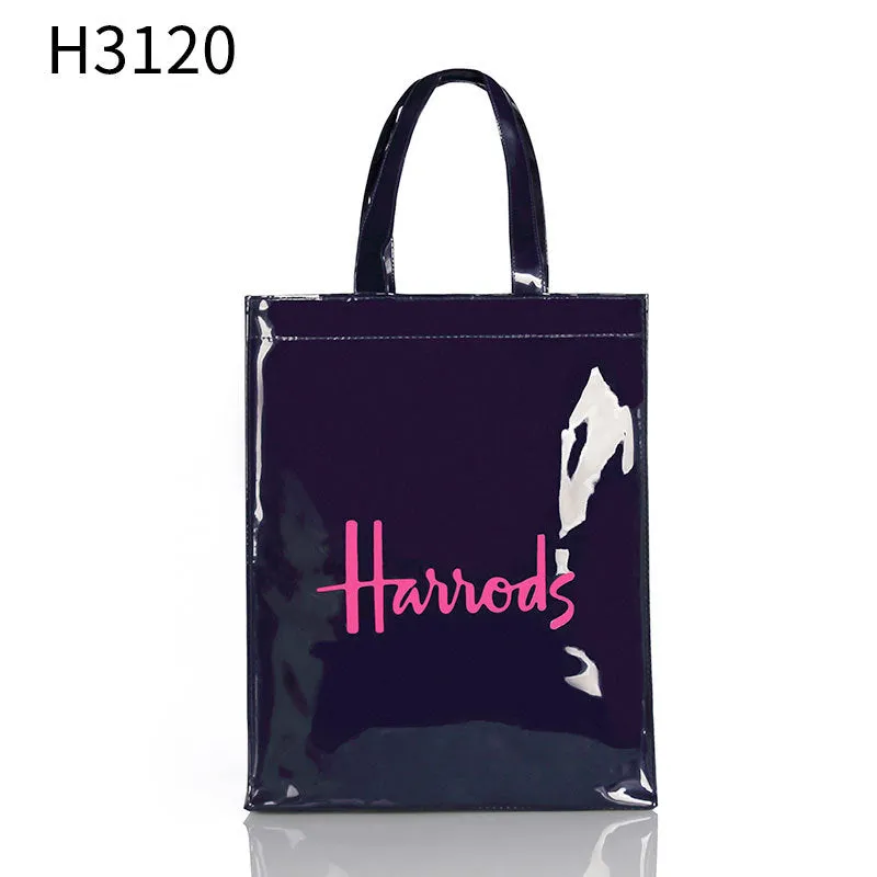 Blue Gold Word Fashion Simple Shopping Shoulder Bags