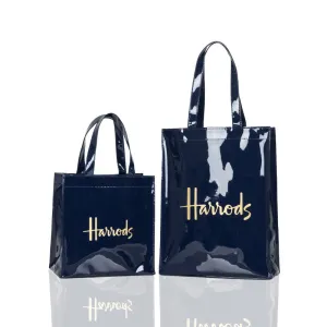 Blue Gold Word Fashion Simple Shopping Shoulder Bags