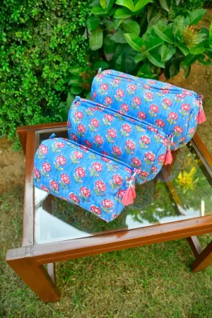 Blue pink Utility Bag for everyday use : Multiple Usage