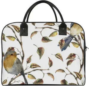 Blue Quaker Parrots Fashionable Large Capacity Travel Handbag Unisex