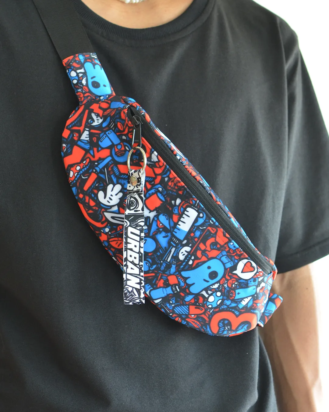Bluedy Red Doodle Fanny Pack