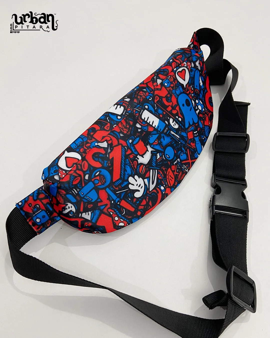Bluedy Red Doodle Fanny Pack