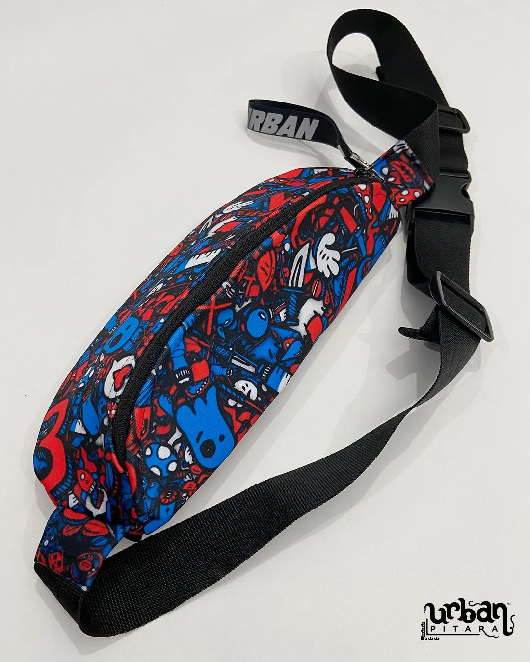 Bluedy Red Doodle Fanny Pack