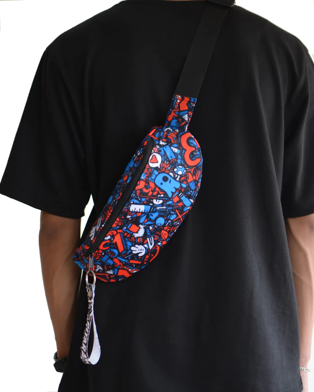 Bluedy Red Doodle Fanny Pack