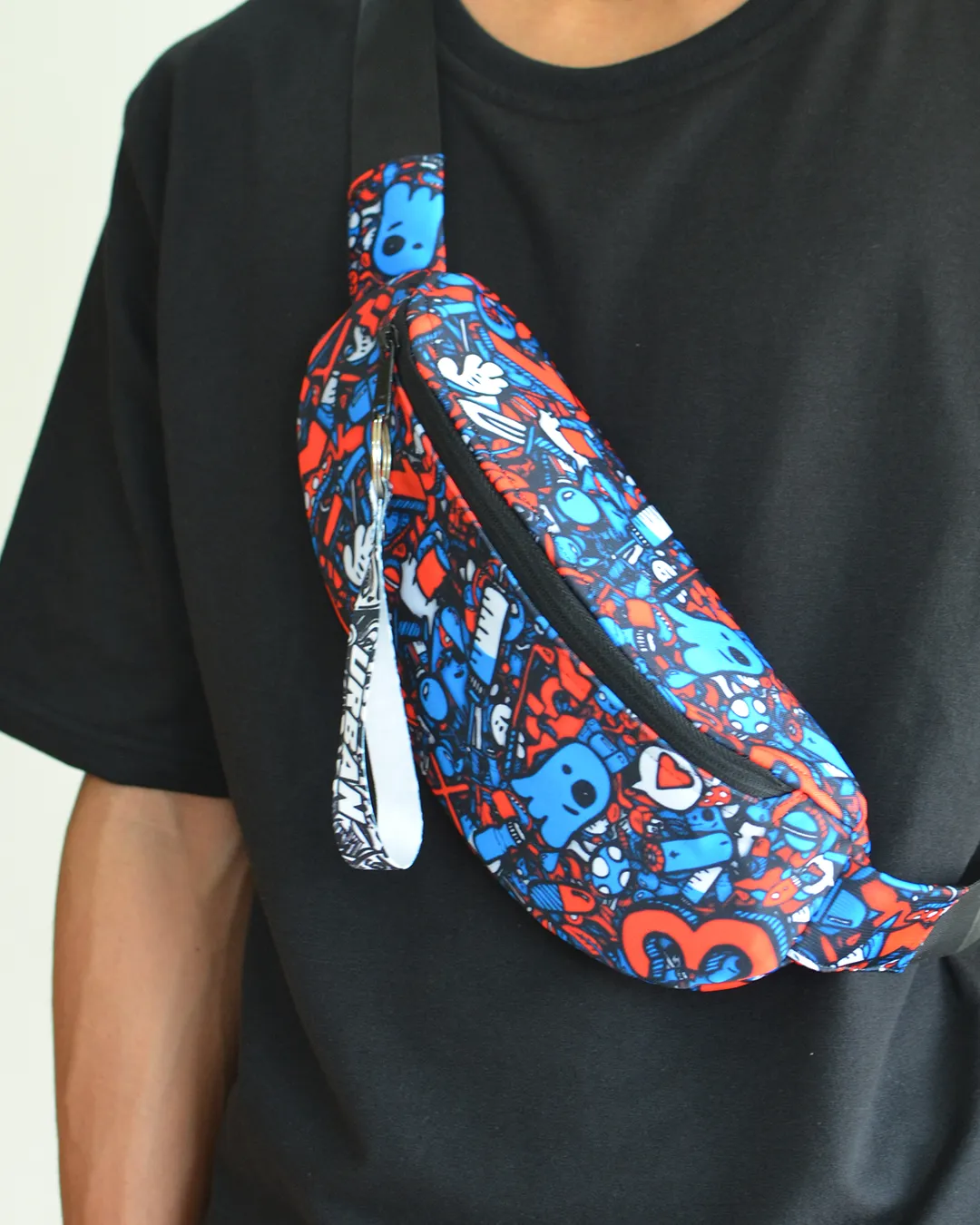 Bluedy Red Doodle Fanny Pack