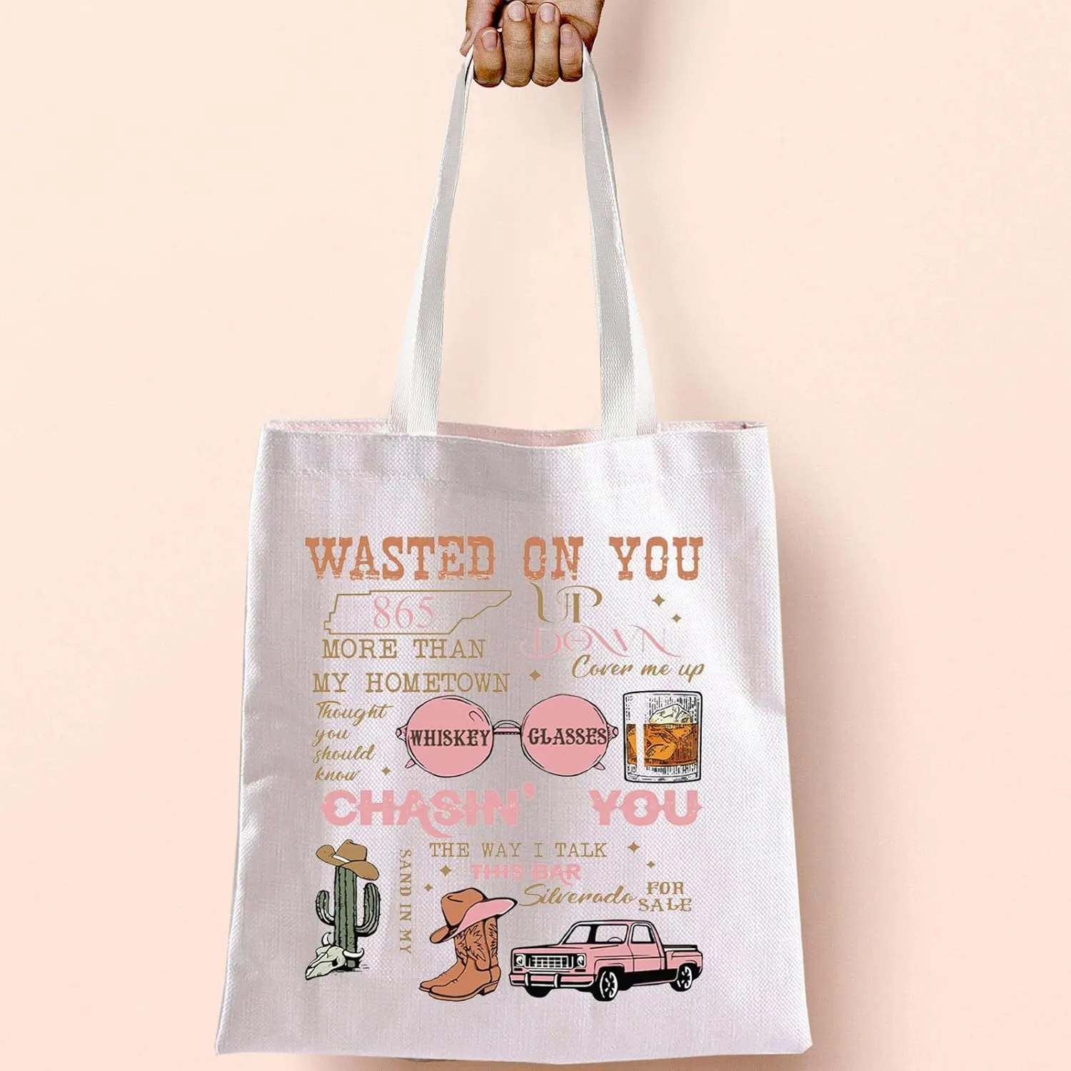 BLUPARK Singer Inspired Tote Westerns gift Western Country Music Shoulder Bag Western Bullhead Tote Singer Merch Singer Gift