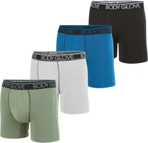 Body Glove Mens Boxer Briefs Multi Packs, Dry Fit Performance Value Underwear, Breathable Active Stretch Athletic Boxers