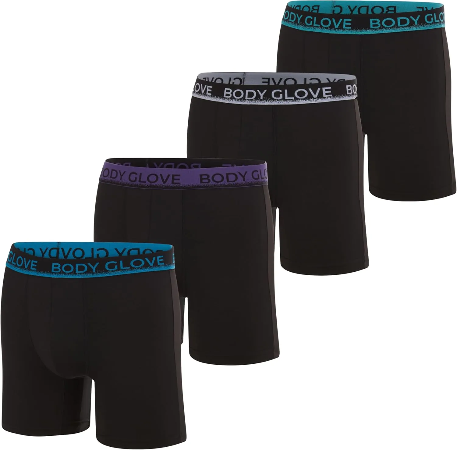 Body Glove Mens Boxer Briefs Multi Packs, Dry Fit Performance Value Underwear, Breathable Active Stretch Athletic Boxers