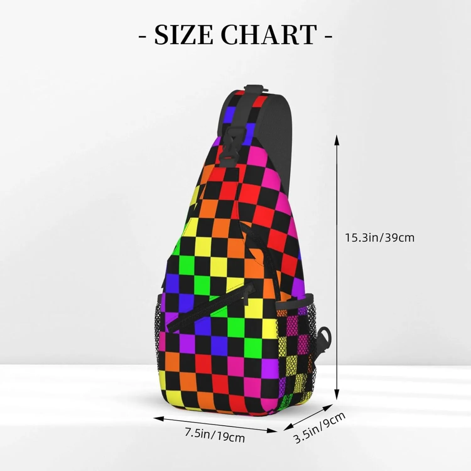 Boho Mandala Abstract Flower Sling Bag Adjustable Crossbody Bag Casual Chest Bags Travel Shoulder Backpack