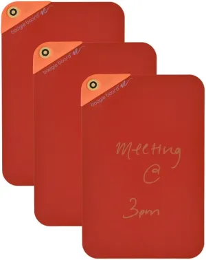 Boogie Board VersaNotes Expansion Pack, Sunrise Orange - Reusable Dry-Erase Sticky Note Alternative 3-Pack for Home and Office, 4x6 Writing Surface with Instant Erase (VersaPen Stylus Not Included)