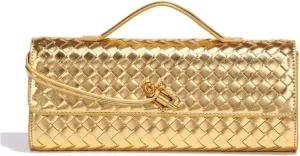 Braided Bag Shoulder Horizontal Clutch Bag Ladies Crossbody Bag