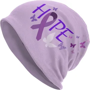 Breast Cancer Awareness Multifunction Beanie Hat for Men Women Fashion Scarf Soft Stretch Skull Cap