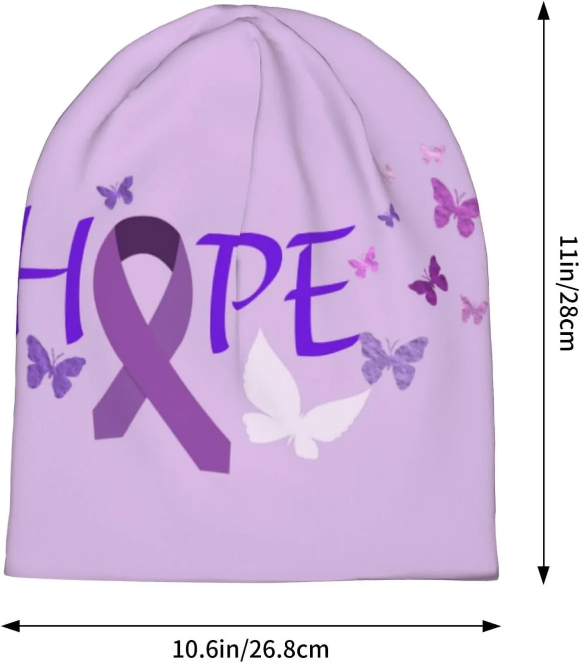 Breast Cancer Awareness Multifunction Beanie Hat for Men Women Fashion Scarf Soft Stretch Skull Cap