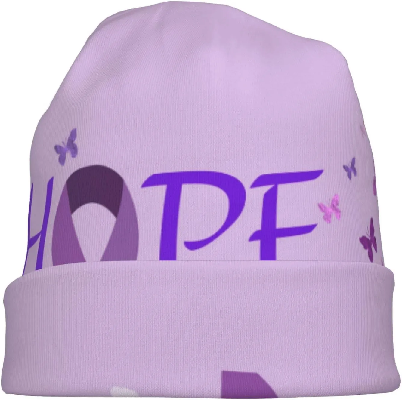 Breast Cancer Awareness Multifunction Beanie Hat for Men Women Fashion Scarf Soft Stretch Skull Cap