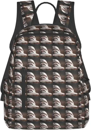 BREAUX Baseball Lace Close Up Print Simple And Lightweight Leisure Backpack, Men'S And Women'S Fashionable Travel Backpack