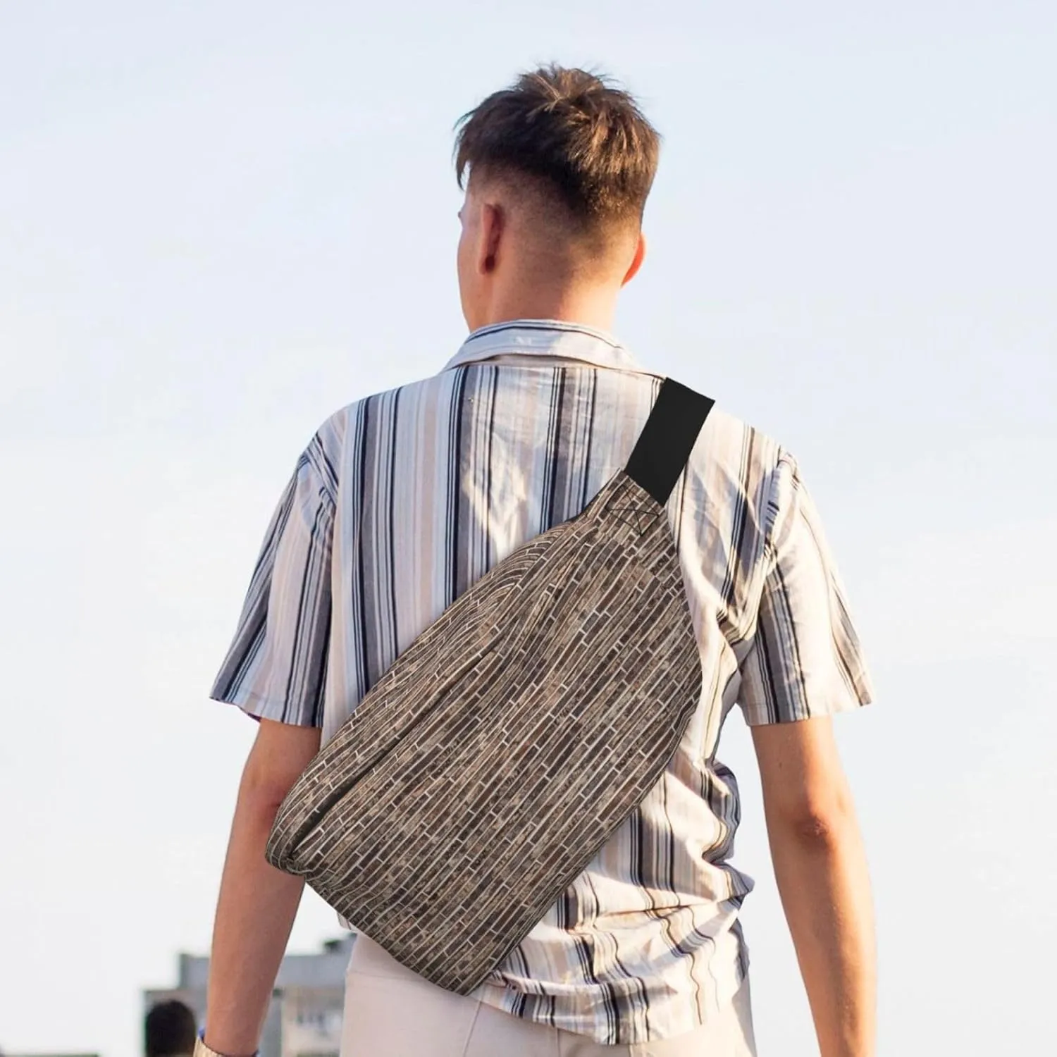 Brick Wall. Multi-Purpose Fanny Pack and Crossbody Bag - High Capacity with Zipper Pockets, Ideal for Men and Women