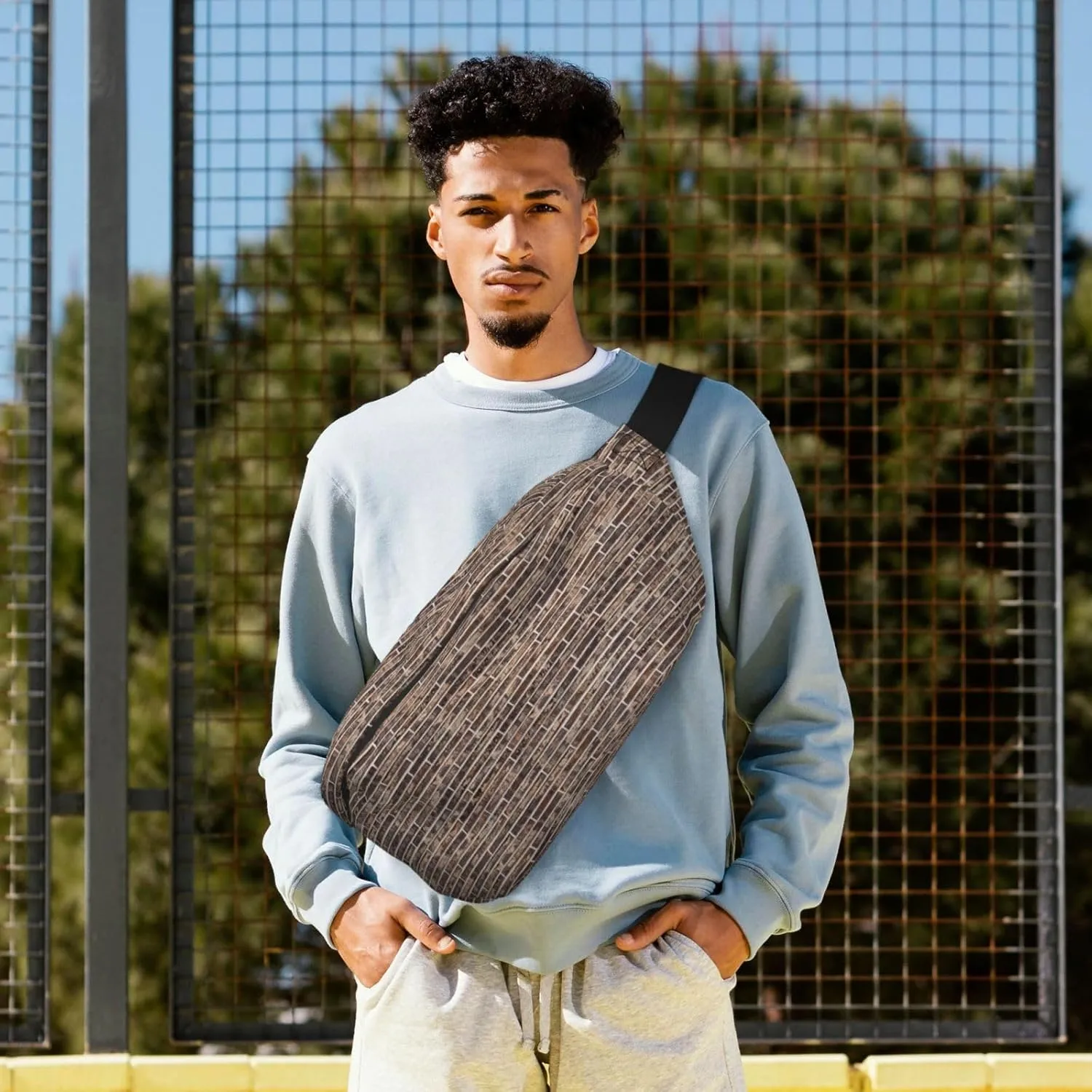 Brick Wall. Multi-Purpose Fanny Pack and Crossbody Bag - High Capacity with Zipper Pockets, Ideal for Men and Women