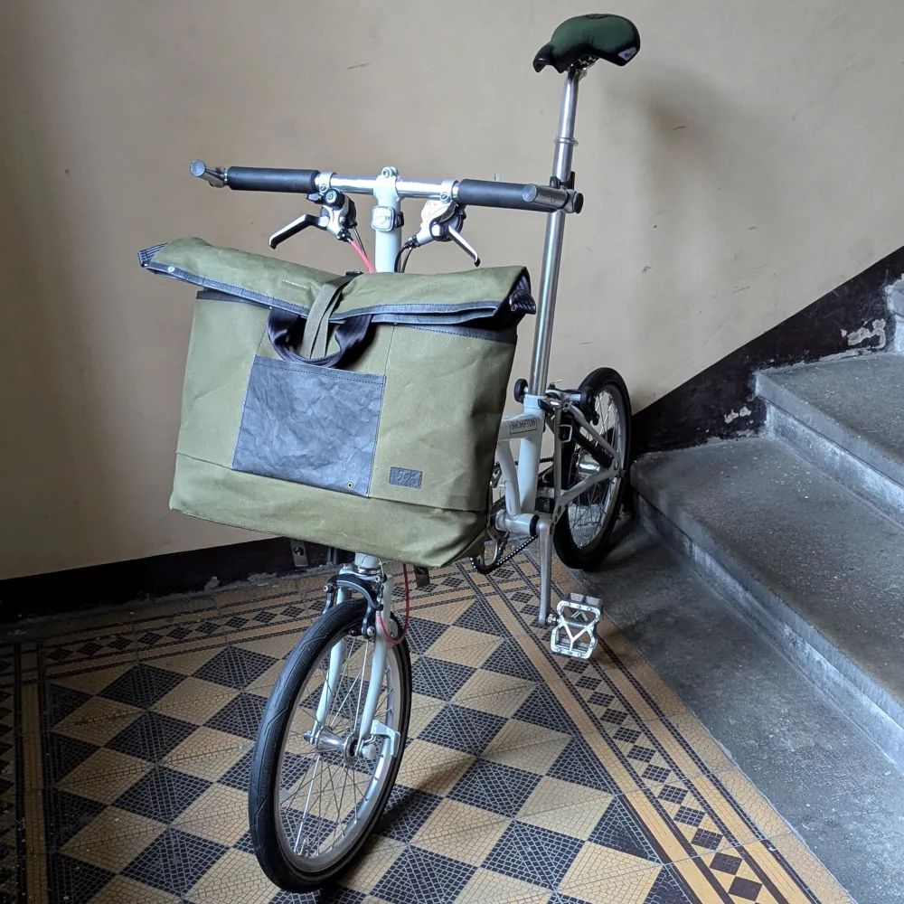 Bropper (Canvas) - shopping tote for brompton