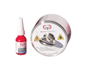 Brute Magnetics 3500lb Boss 360 Magnet Fishing Bundle- Includes 360 Degree Magnet, Threadlocker, & Accessories- Ideal for Salvage and Treasure Hunting in Rivers, Oceans, Lakes