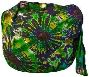 BTP! Tie Dye Sling Crossbody Shoulder Bag Purse Hippie Hobo Cotton Bohemian Colorful Firework