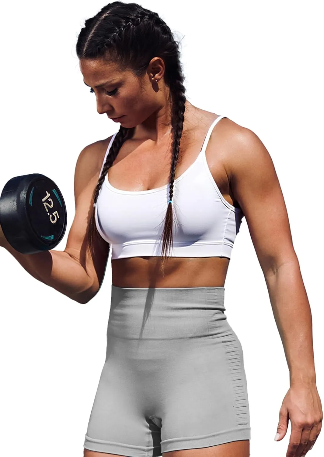 Buauty 2 Packs Y Back Sports Bra for Women, Low Impact Padded Racerback Spaghetti Strap Bras, Womens Workout Yoga Tops
