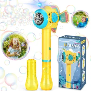 Bubble Wands for Kids Toys for Girls 4-6: Light Up Bubble Wand for Ages 4-8 Bubble Machine Outdoor Kids Toys for Backyard Presents for 3 4 5 6 7 8 Years Old