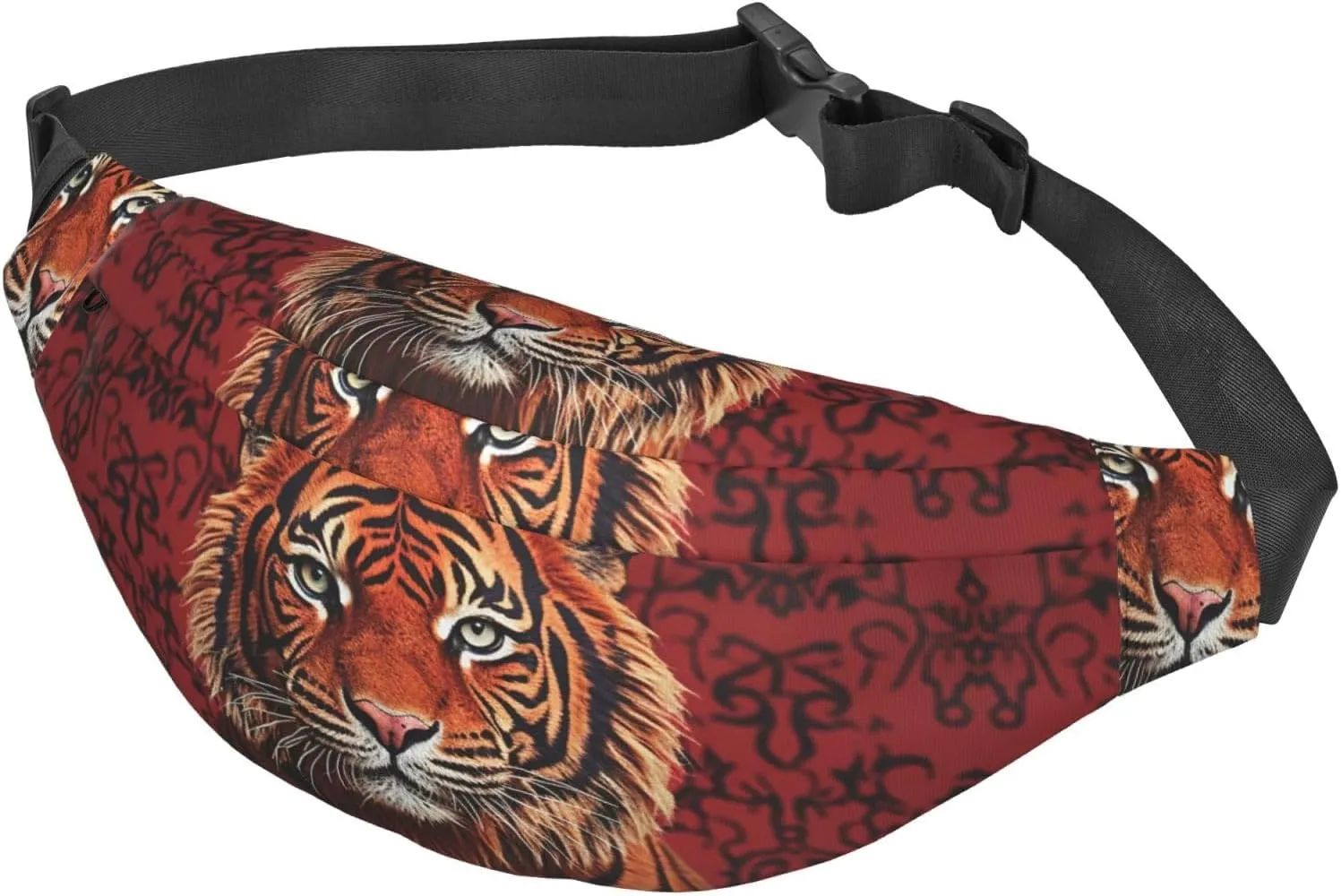 Bumbag Fanny Pack for Women Men Waist Pack Fashion Bum Bag Tiger Pattern Waist Bag for Sport Hiking Travel, Tiger Pattern, One Size