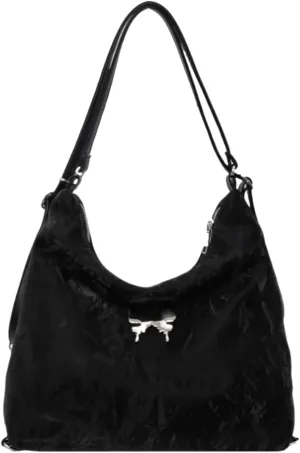 Butterfly Chic Tote Bag - Large Capacity Commuter Chain Shoulder Bag with Adjustable shoulder strap,Lockable Closure