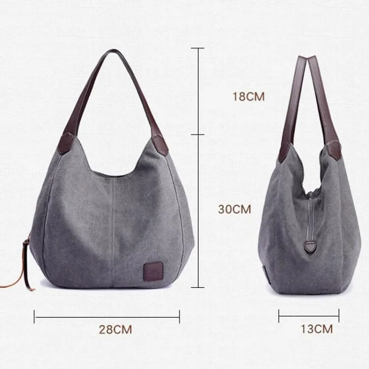 Canvas Bag Simple Wild Lady Retro Art Casual Bag Single Shoulder Bag