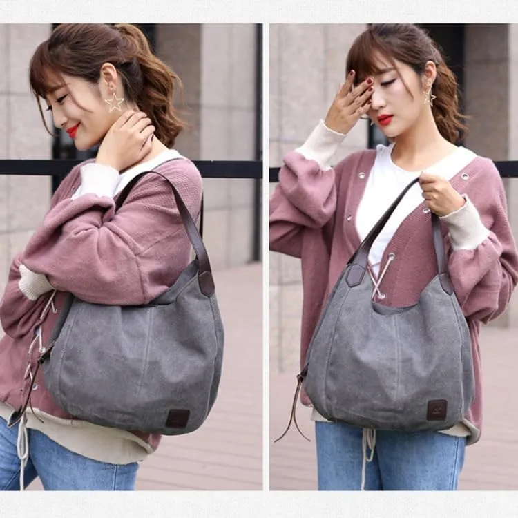 Canvas Bag Simple Wild Lady Retro Art Casual Bag Single Shoulder Bag