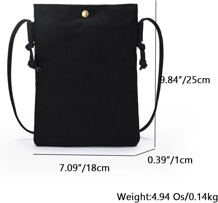 Canvas bag women's single shoulder new small bag Korean oblique collapse fresh Harajuku mobile phone bag