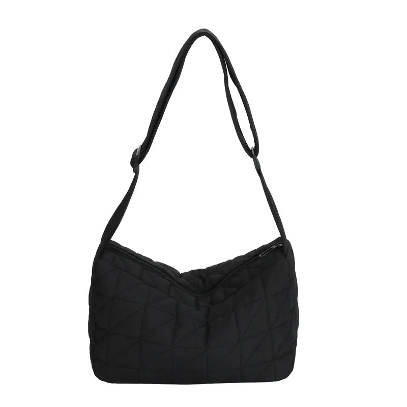 Capacity Commuter Woman Cotton Dress Rhombus Shoulder Bags