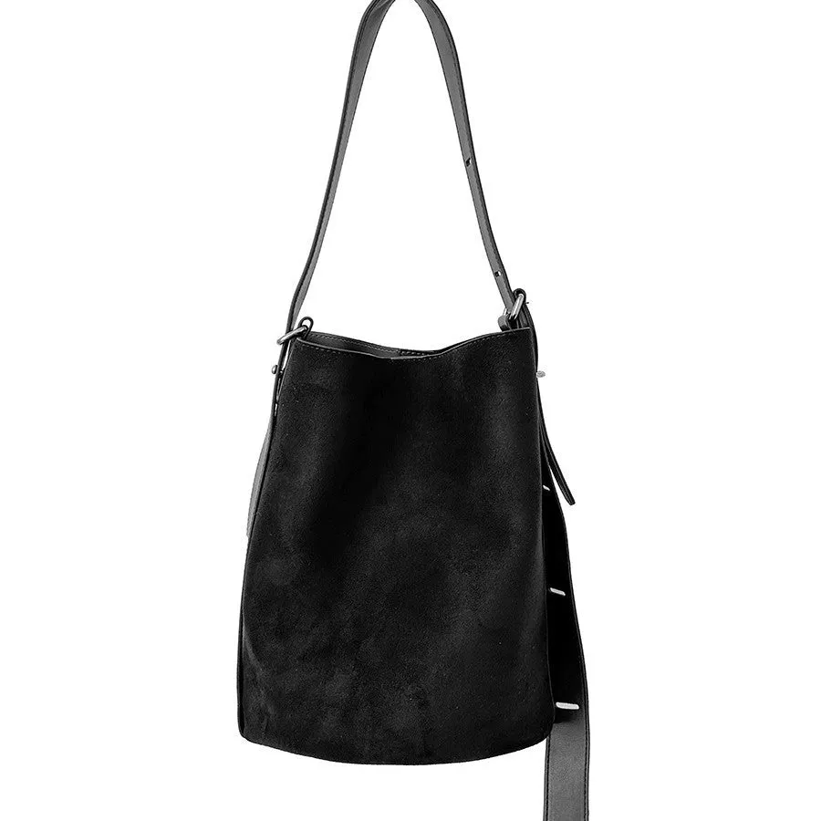Capacity Female Single Suede Simple Korean Shoulder Bags