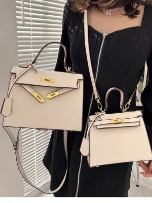 Capacity Lychee Pattern Kelly Commuter Fashion Bags