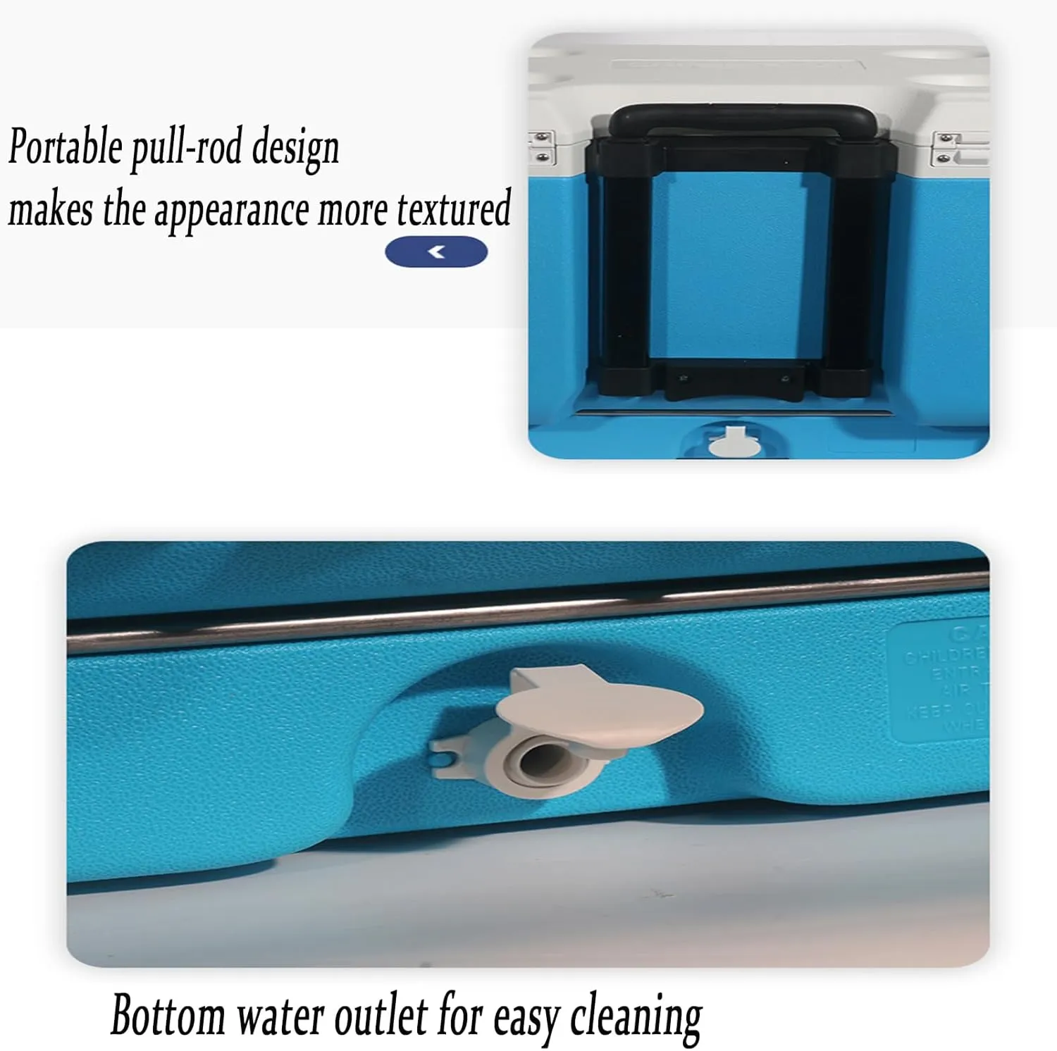 Car Camping Coolers for Cadillac Series Seventy-Five/Series Sixty/Seville/SRX, Leak Proof Cooler, Portable Lightweight Ice Chest Box, Compartments Waterproof Insulated Bag,B-Brown