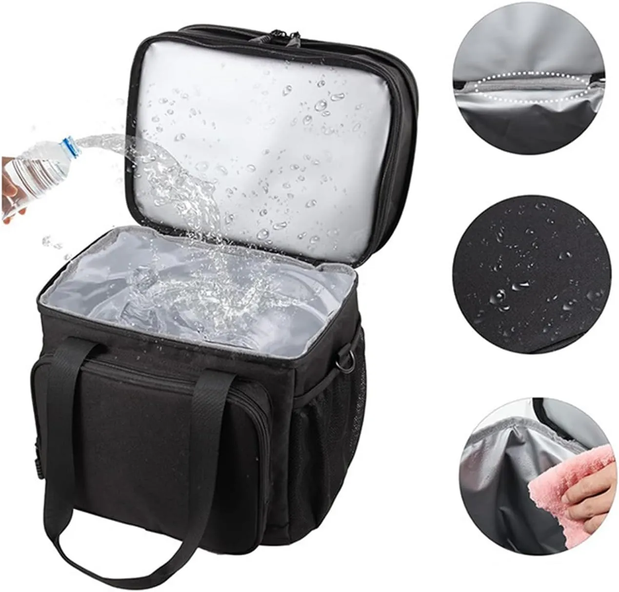Car Camping Coolers for Dodge Scat Pack/Challenger, Leak Proof Cooler, Portable Lightweight Ice Chest Box, Compartments Waterproof Insulated Bag