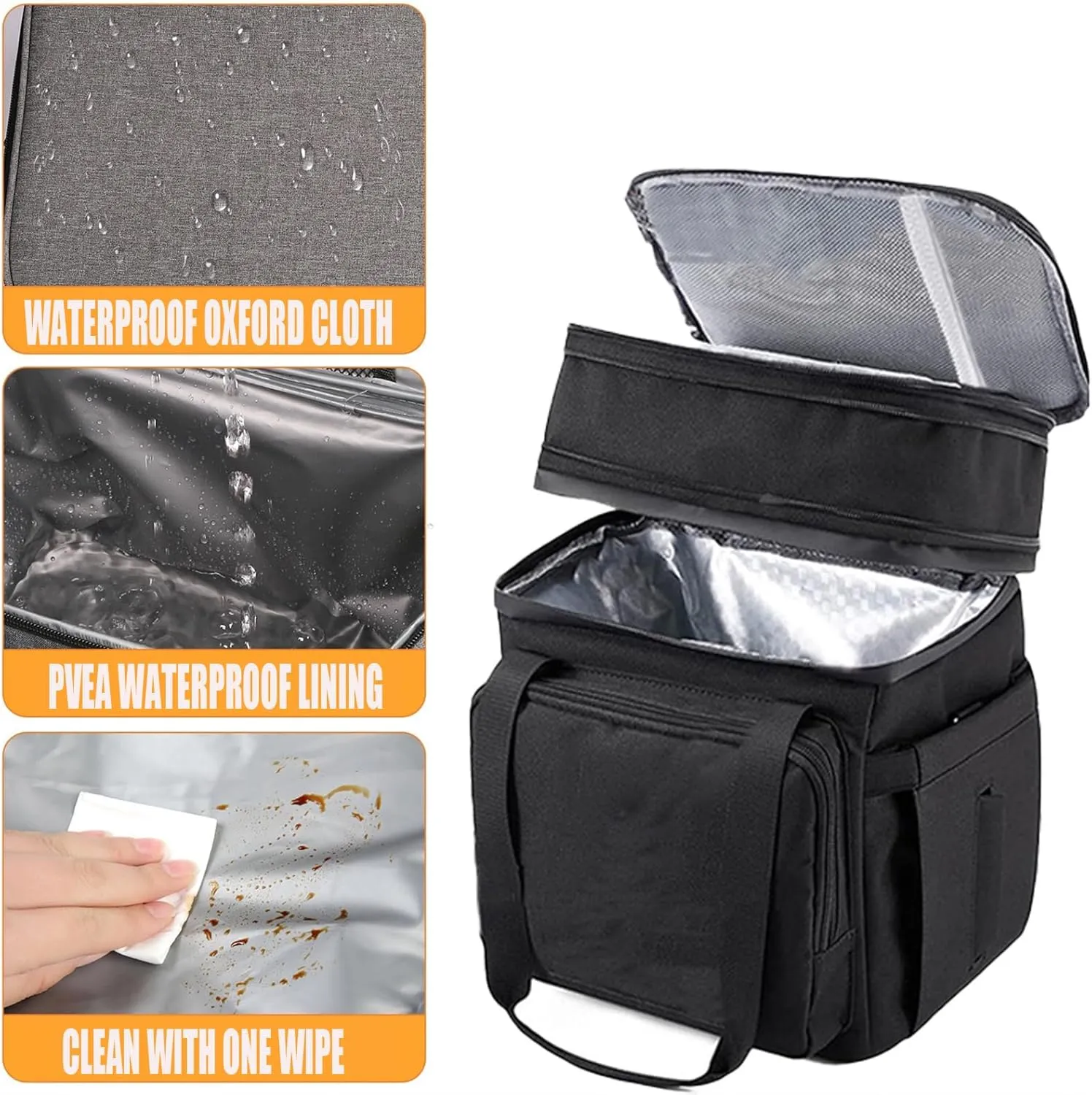 Car Camping Coolers for Dodge Scat Pack/Challenger, Leak Proof Cooler, Portable Lightweight Ice Chest Box, Compartments Waterproof Insulated Bag