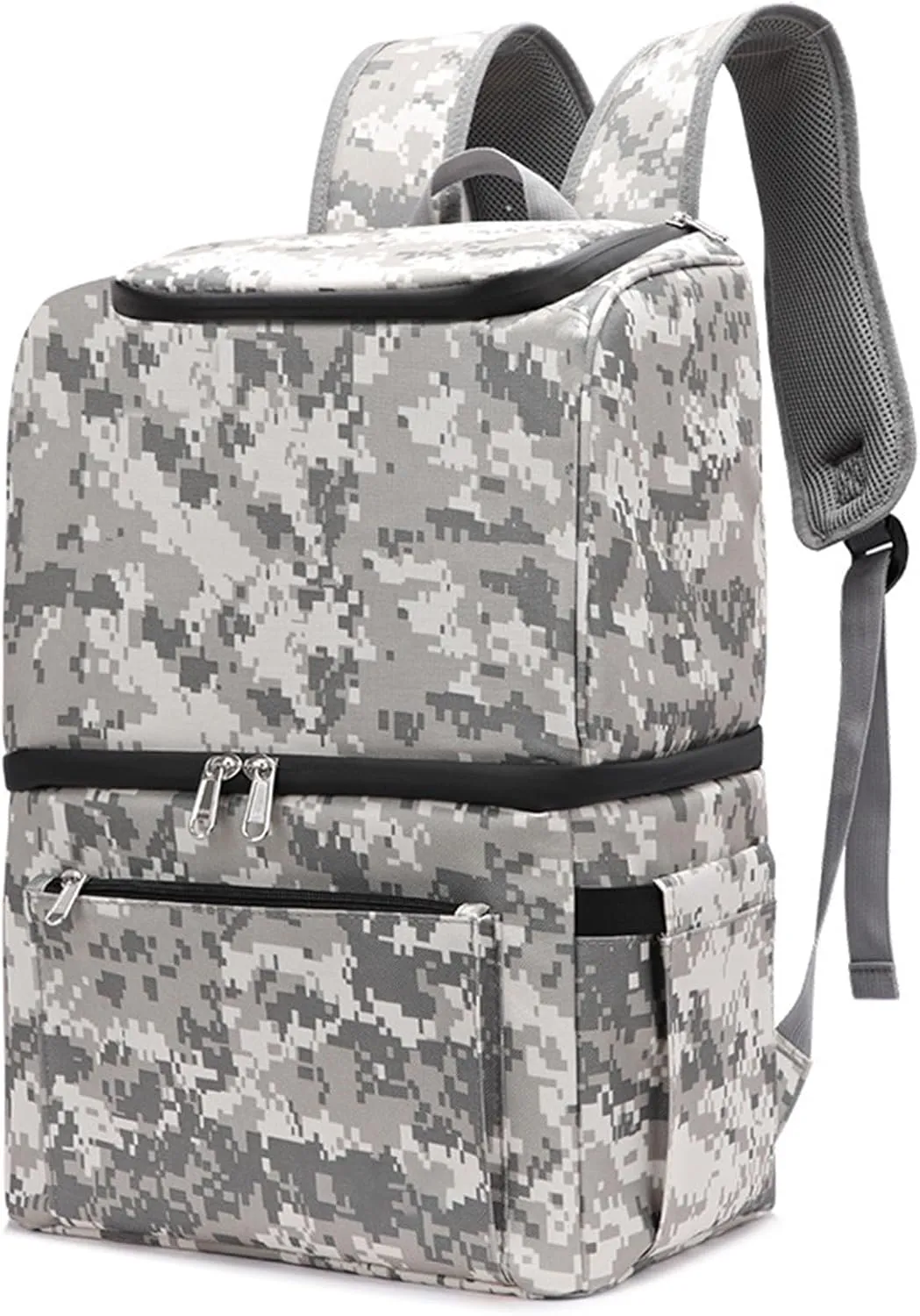 Car Camping Coolers for Toyota C-HR/Camry/Corolla/HiAce/Hilux, Waterproof Portable Cooler, Leak Proof Picnic Insulated Bag, Ultra-Light Premium Ice Chest Box,B-White-Gray Camouflage