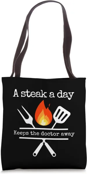 Carnivore - A Steak A Day Keeps The Doctor Away Eco Friendly Tote Bag
