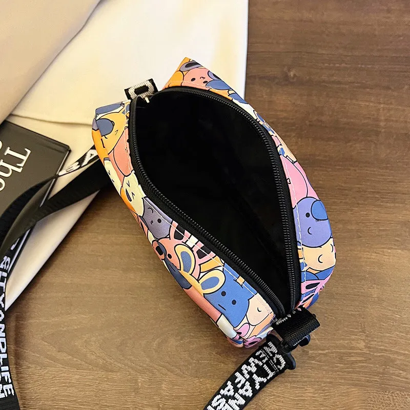 Cartoon Cute Rabbit Letter Strap Lightweight Shoulder Bags