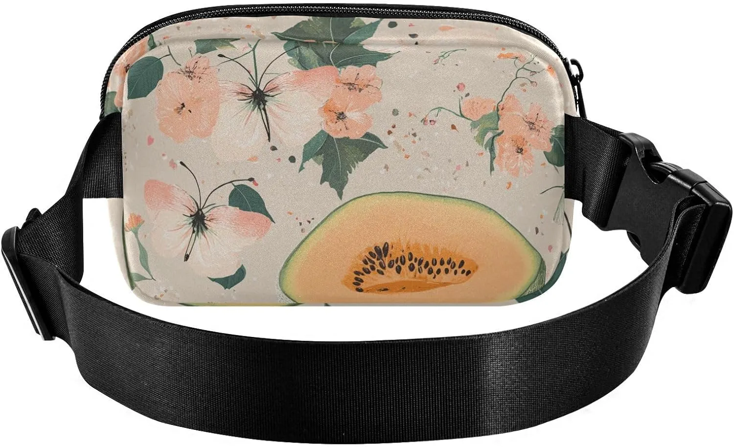 Cartoon Fruit Stylish Crossbody Bag Waist Packs for Women Men Waterproof Sling Chest Bags with Adjustable Strap for Travel Vacation Running