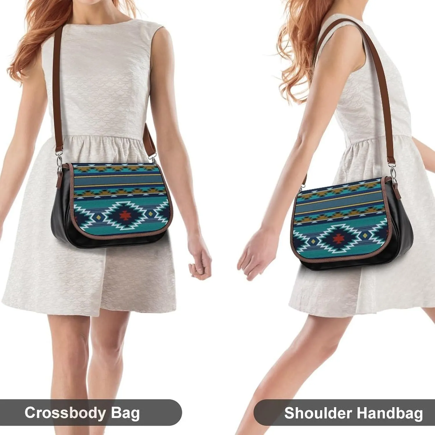 Cartoon Mushrooms Fashionable And Durable Portable Leather Shoulder Bag